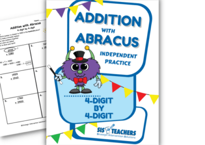 Addition with Abracus (Independent Practice) – 4-Digit by 4-Digit