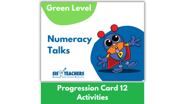 Numeracy Talks – Green Progression Card 12 Activities