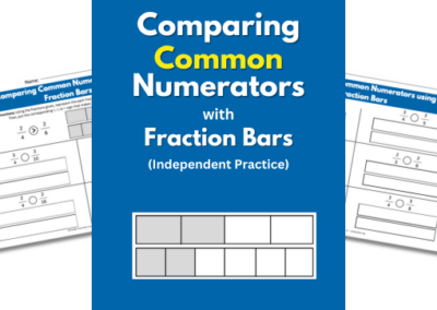 Comparing Common Numerators using Fraction Bars