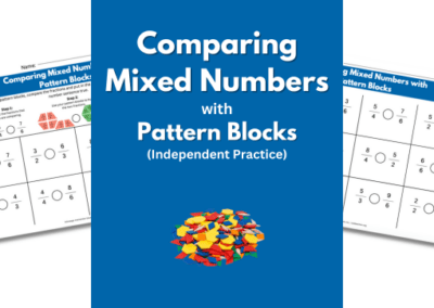 Comparing Mixed Numbers with Pattern Blocks