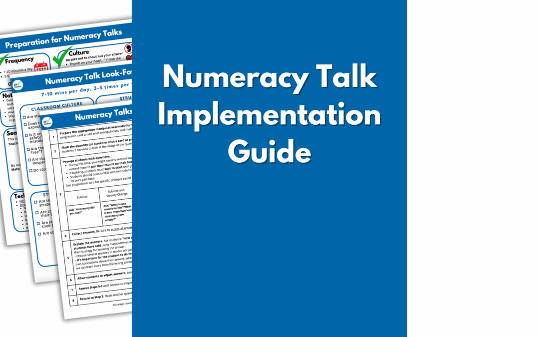 Numeracy Talk Implementation Guide