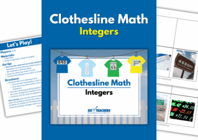 Clothesline Math – Integers
