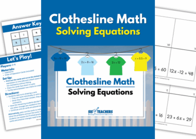 Clothesline Math – Solving Equations