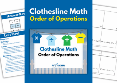 Clothesline Math – Order of Operations
