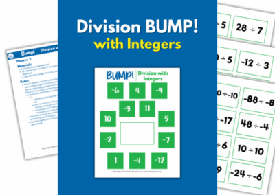 Division BUMP! – with Integers