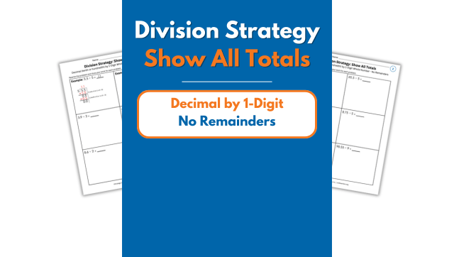 Show All Totals – Decimal by 1-Digit – No Remainders