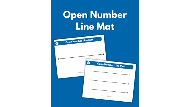 Open Number Line Mat