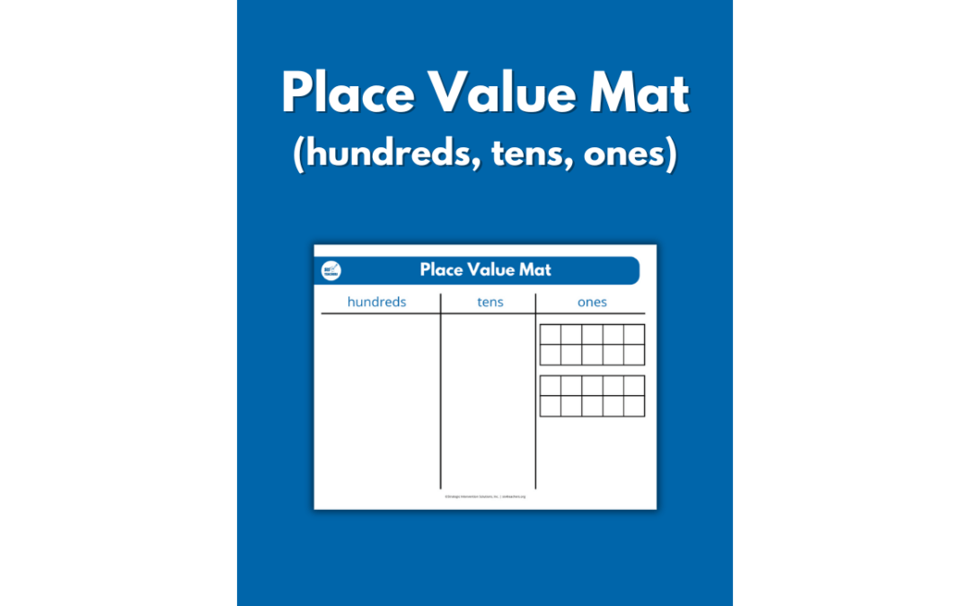 Place Value Mat (hundreds)