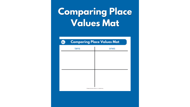 Comparing Place Values Student Mat